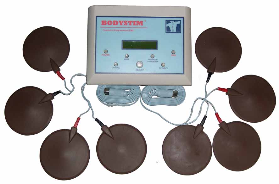 What are some discount retailers of electronic muscle stimulators?